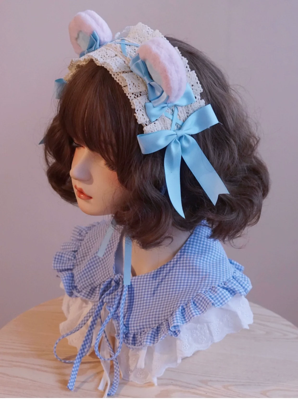 Besozealous - Handmade Lolita KC Animal Ear Coffee Hairband - Image 24