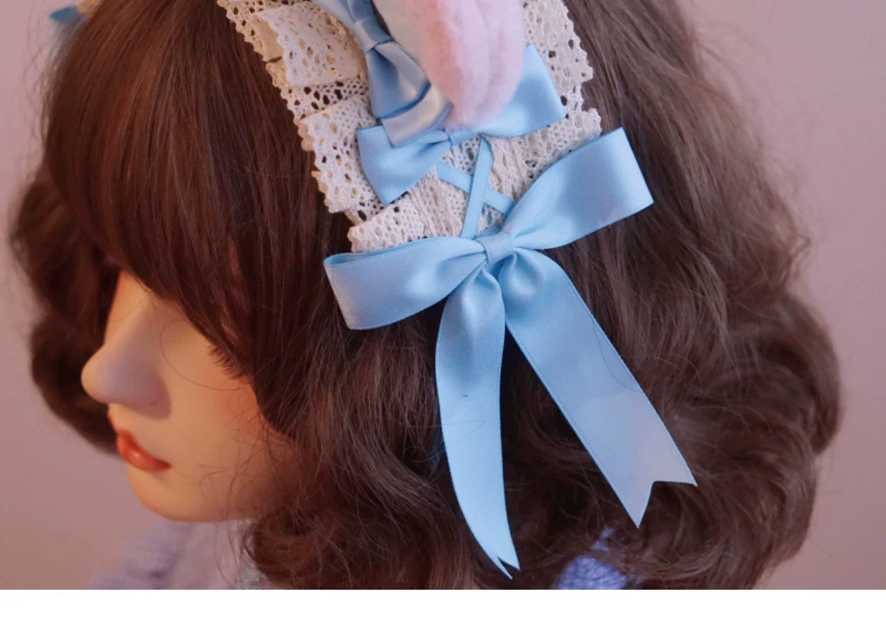Besozealous - Handmade Lolita KC Animal Ear Coffee Hairband - Image 26