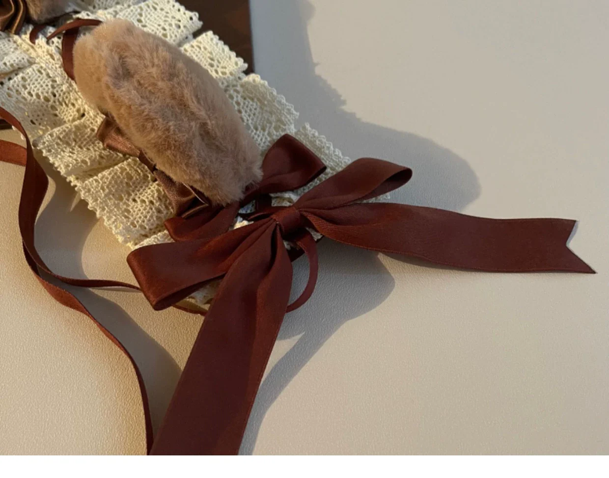 Besozealous - Handmade Lolita KC Animal Ear Coffee Hairband - Image 37
