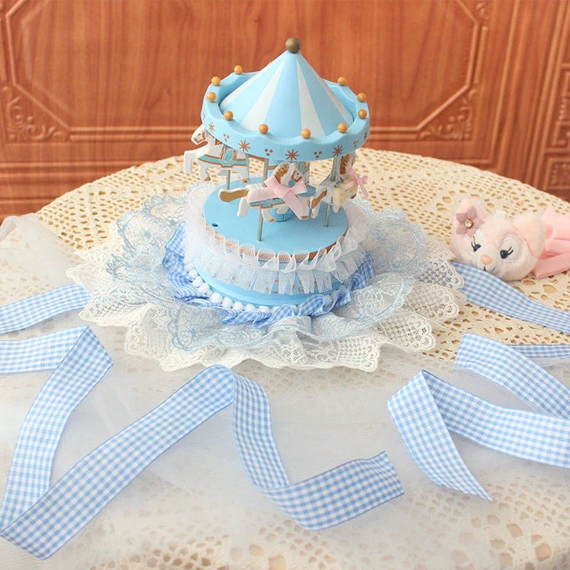 Deer Girl - Handmade Lolita Mini Top Hat Carousel Circus Lace Hat - Image 4