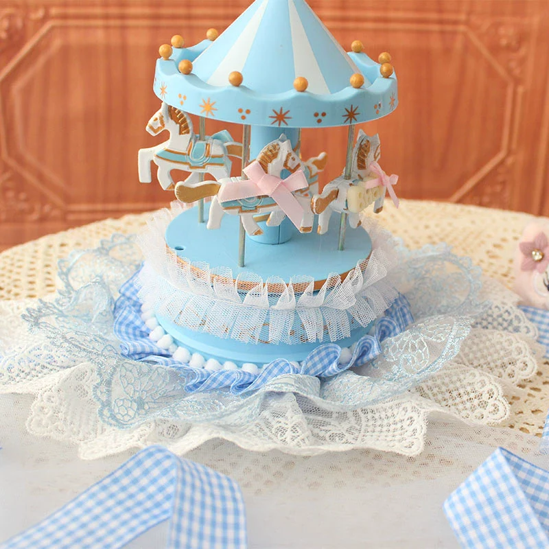 Deer Girl - Handmade Lolita Mini Top Hat Carousel Circus Lace Hat - Image 6