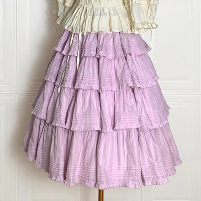 Heidi Cotton Lolita Tiered SK Skirt - Image 10