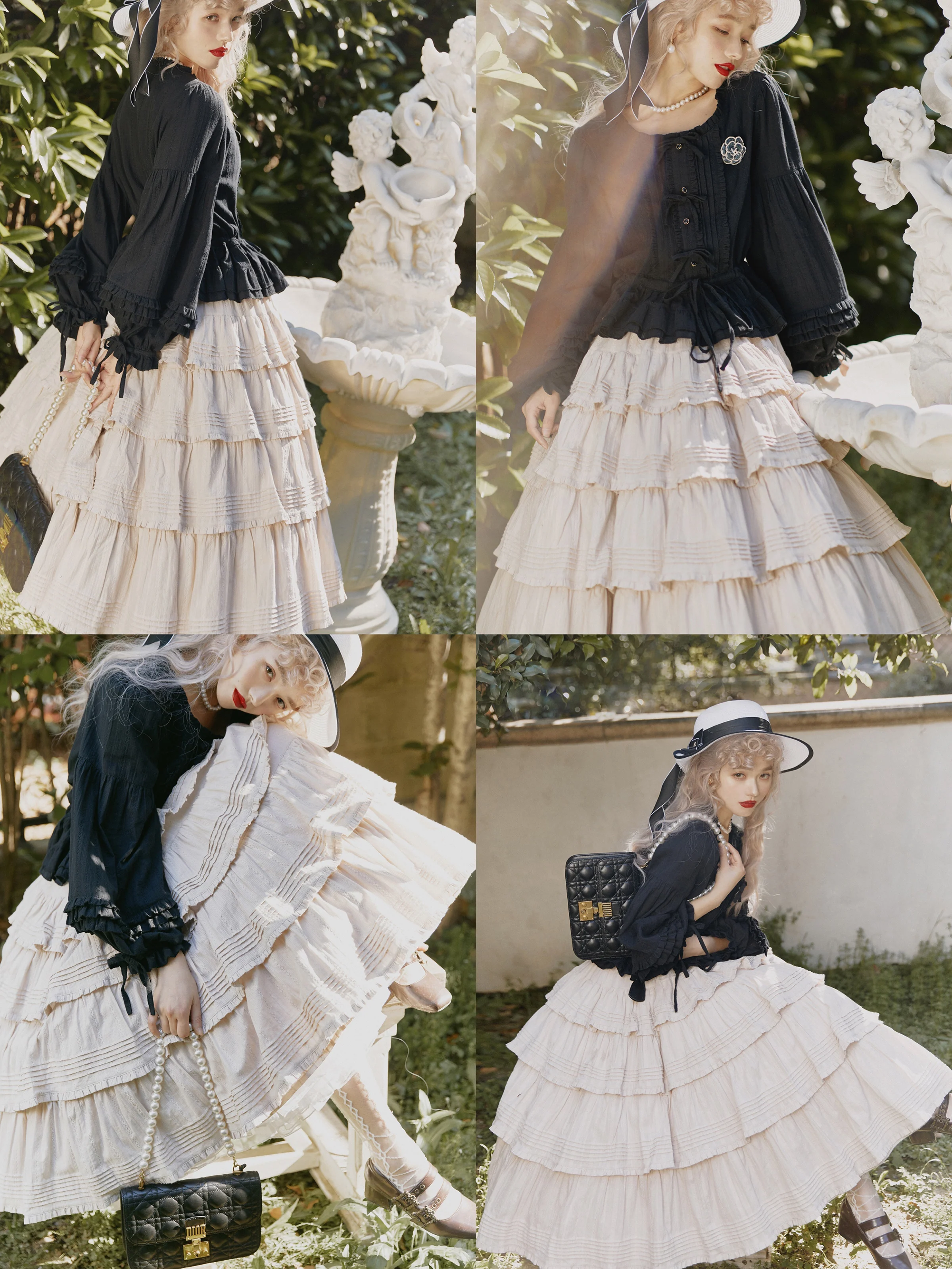 Heidi Cotton Lolita Tiered SK Skirt - Image 20