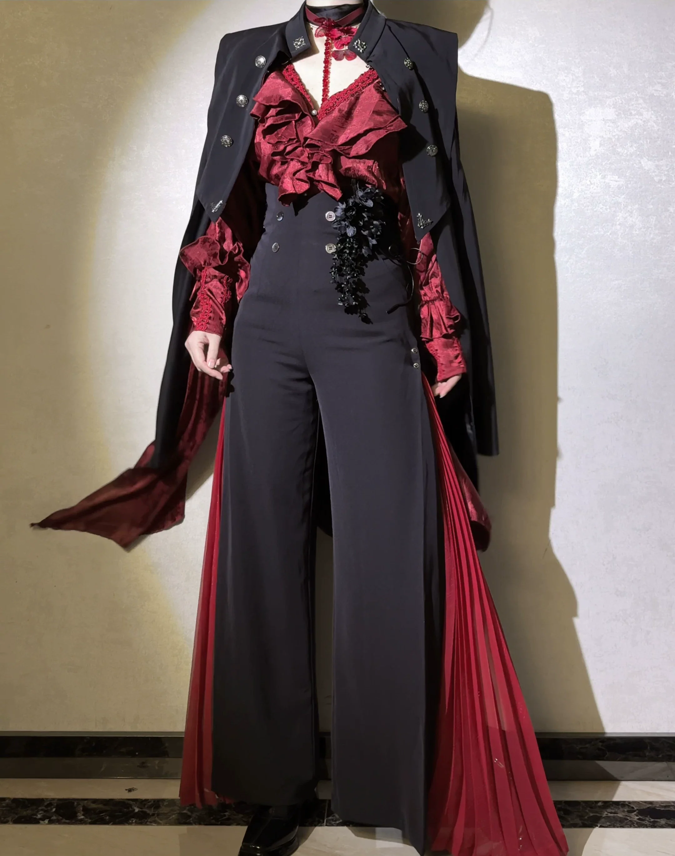 Knight Paradox - High Waist Ouji Lolita Pants, Side Pleats