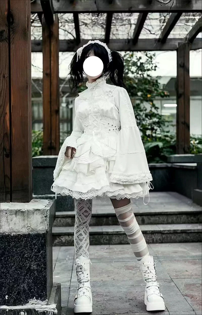 Princess tailor lolita - Hime-Sleeve Gothic Lolita Blouse, Adjustable Cuffs - Image 11