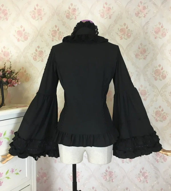 Princess tailor lolita - Hime-Sleeve Gothic Lolita Blouse, Adjustable Cuffs - Image 13