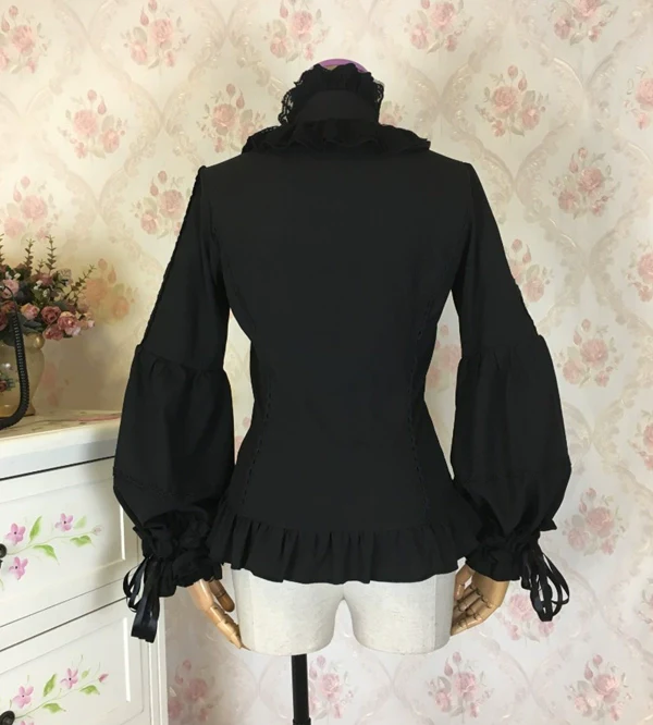 Princess tailor lolita - Hime-Sleeve Gothic Lolita Blouse, Adjustable Cuffs - Image 14