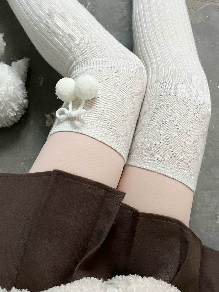 Hua Nai Cat - Sweet Lolita Stockings Thigh-High JK Socks - Image 10