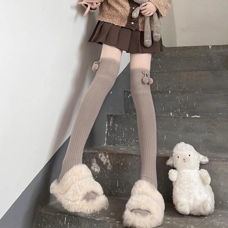 Hua Nai Cat - Sweet Lolita Stockings Thigh-High JK Socks - Image 3