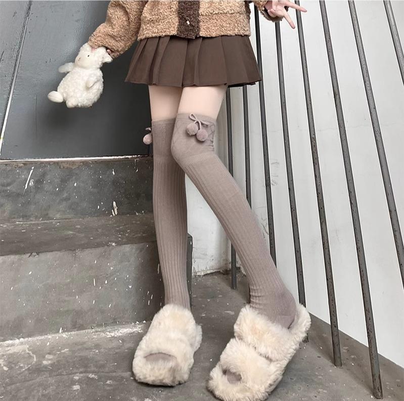 Hua Nai Cat - Sweet Lolita Stockings Thigh-High JK Socks - Image 4