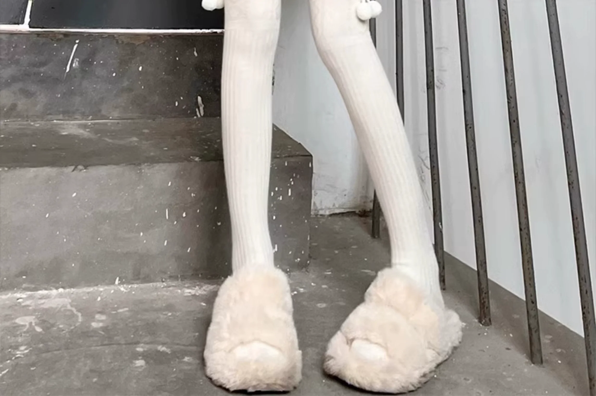 Hua Nai Cat - Sweet Lolita Stockings Thigh-High JK Socks - Image 8