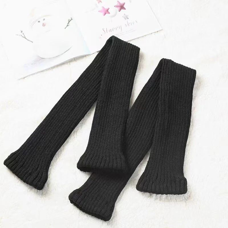 Winter Lolita Long Socks Knit Thigh-High Foot Covers - Image 19