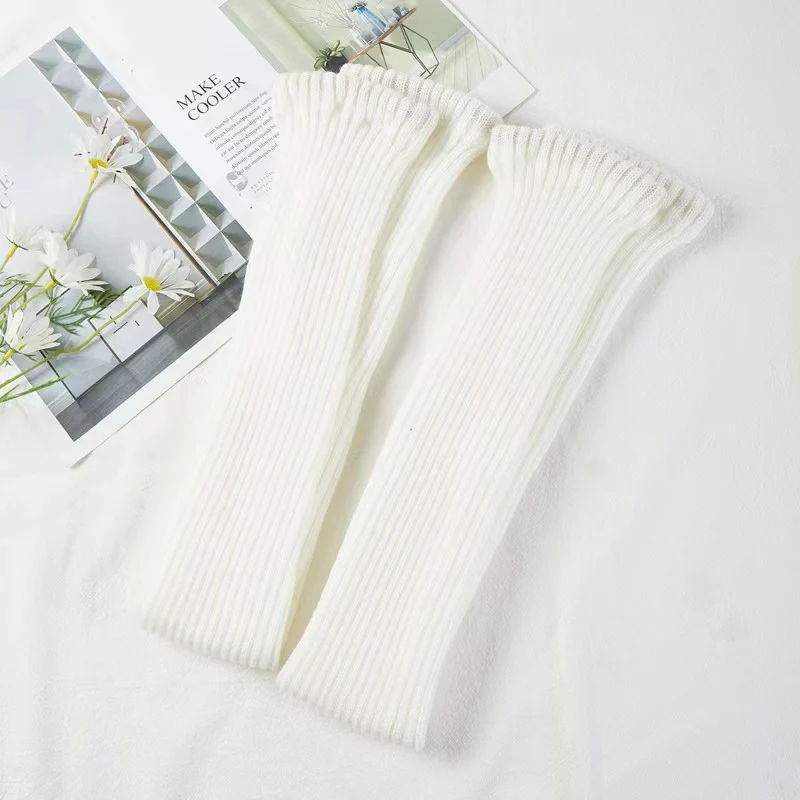 Winter Lolita Long Socks Knit Thigh-High Foot Covers - Image 7