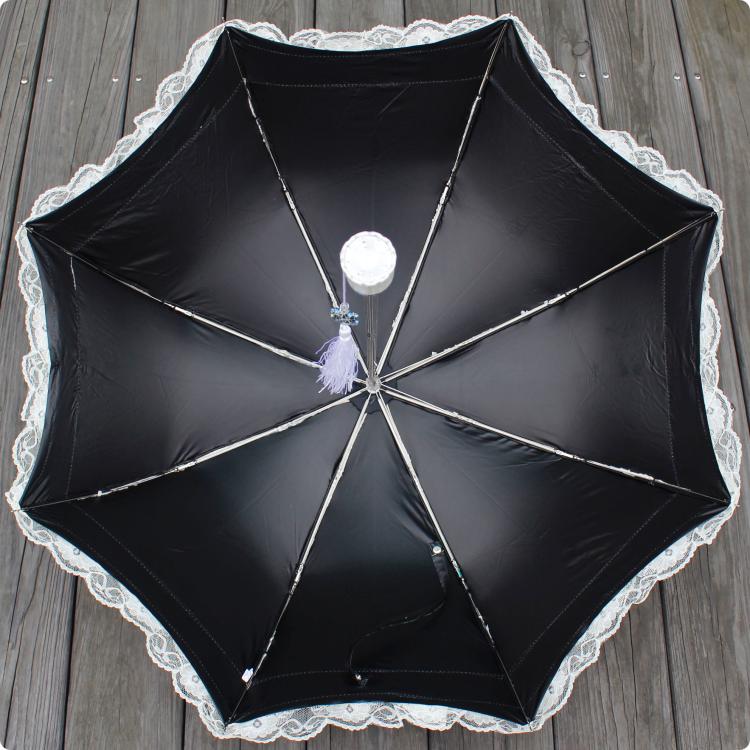 HualiBaLa - Foldable Sunscreen Lace Flounce Multicolors Lolita Parasol - Image 20