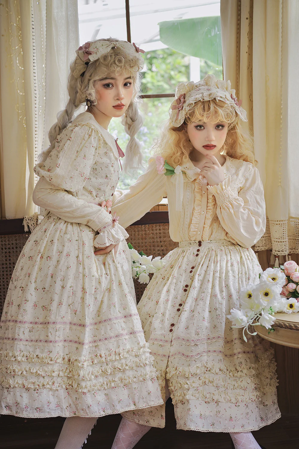 Flower and Alice - Idyllic Retro Floral Country Lolita SK