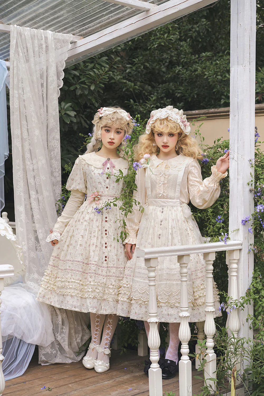 Flower and Alice - Idyllic Retro Floral Country Lolita SK - Image 14
