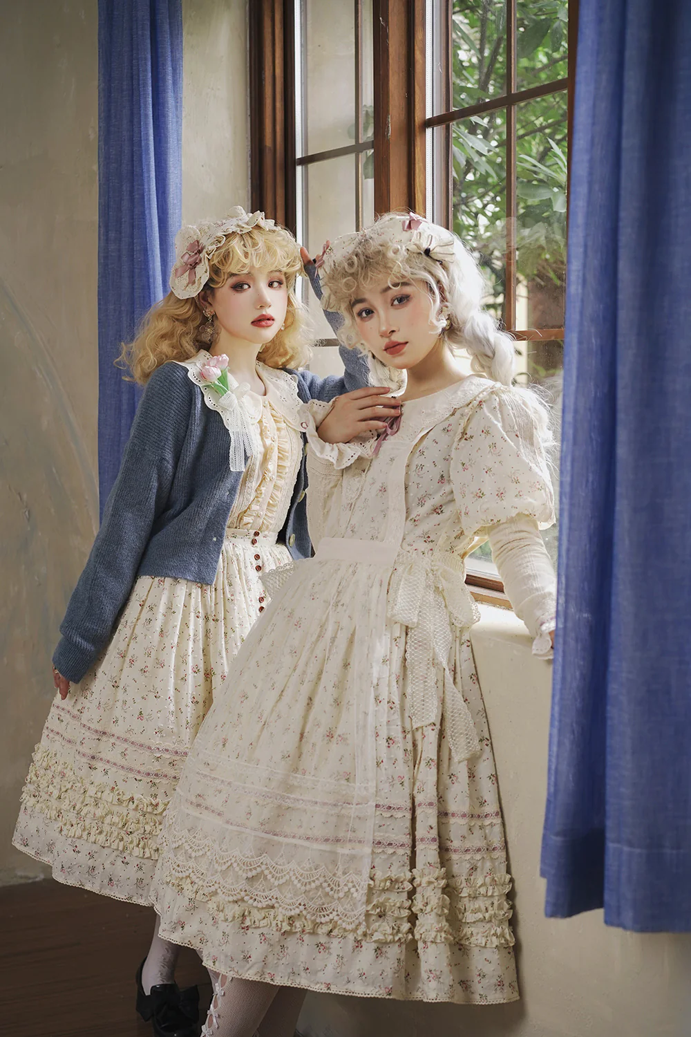 Flower and Alice - Idyllic Retro Floral Country Lolita SK - Image 19