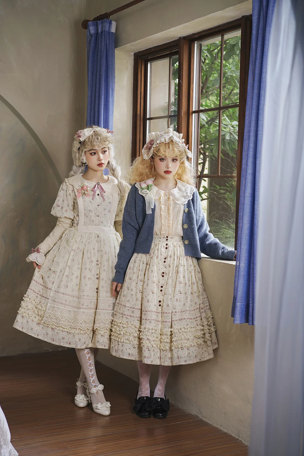 Flower and Alice - Idyllic Retro Floral Country Lolita SK - Image 20