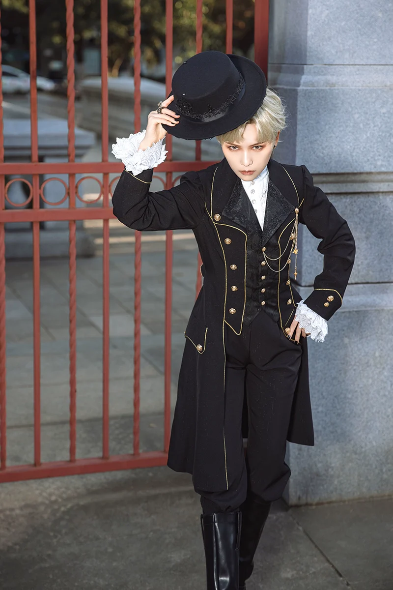 Forever Rose - Ouji Lolita Coat Prince Handsome Wind Coat - Image 12
