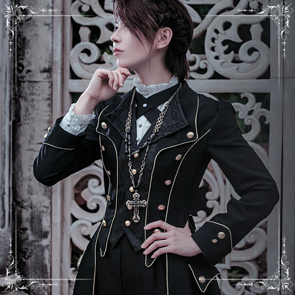Forever Rose - Ouji Lolita Coat Prince Handsome Wind Coat - Image 3