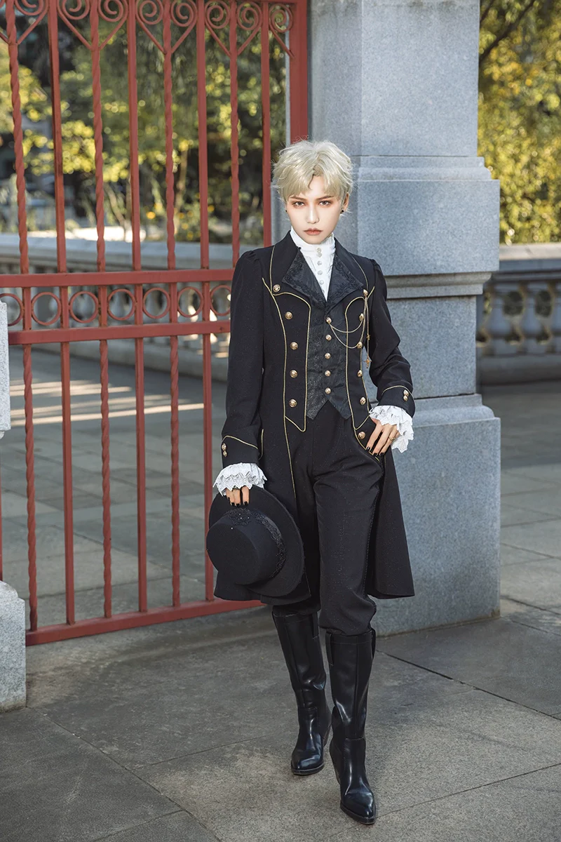 Forever Rose - Ouji Lolita Coat Prince Handsome Wind Coat - Image 5