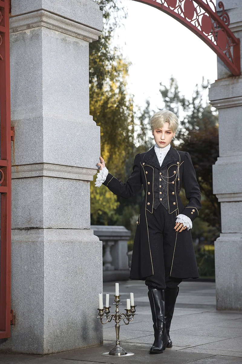 Forever Rose - Ouji Lolita Coat Prince Handsome Wind Coat - Image 8
