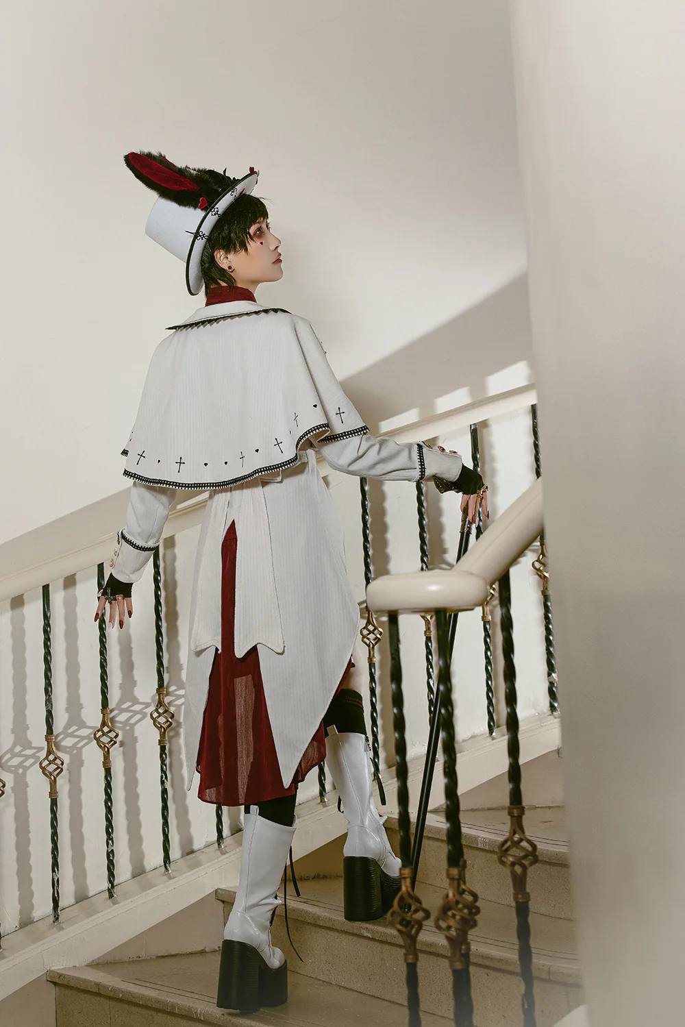 Ouji Lolita Handsome White Prince Wind Coat - Image 20