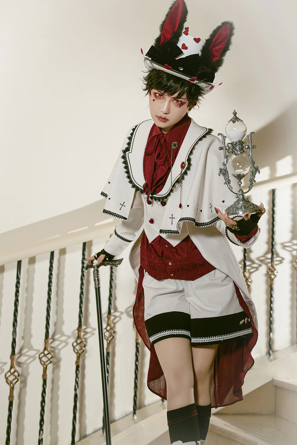 Ouji Lolita Handsome White Prince Wind Coat - Image 3