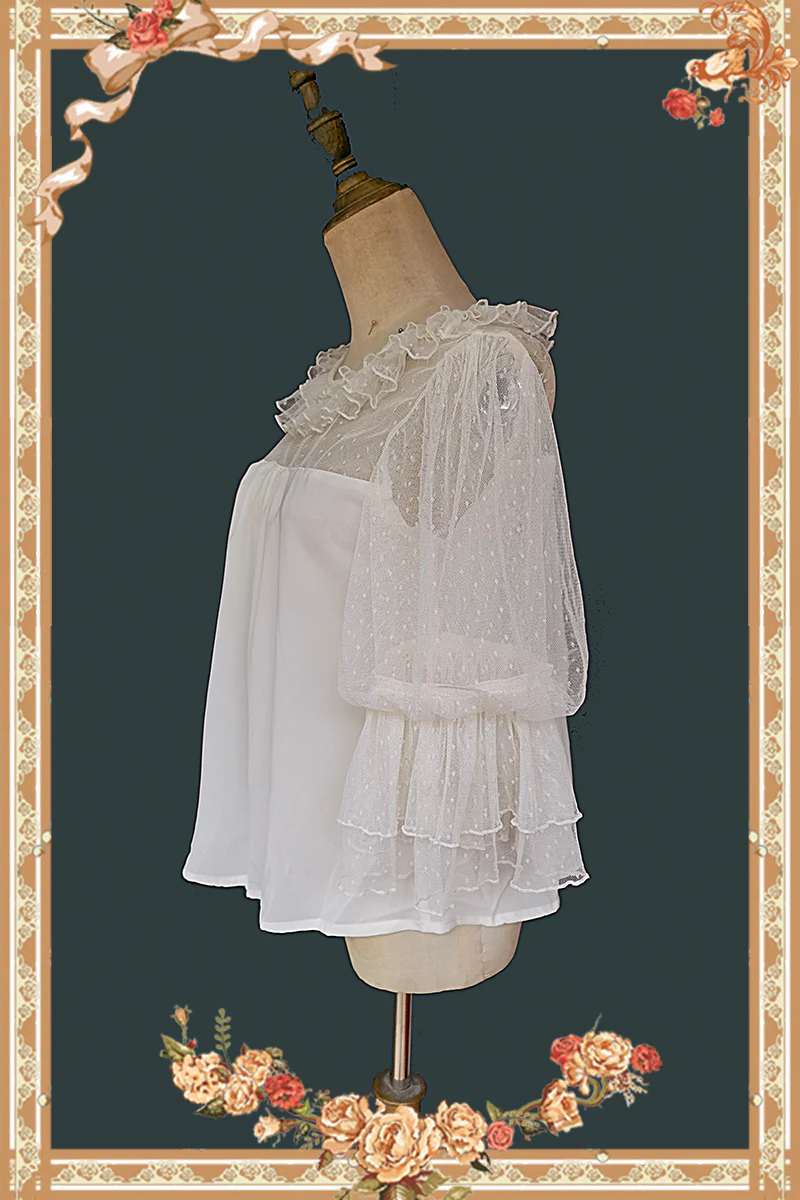 Doll Lolita Puff Sleeve Blouse - Image 7
