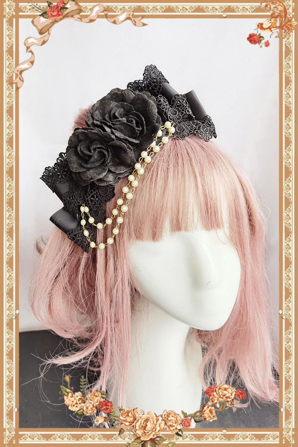Elegant Lolita Headdress Flower Clip - Image 3