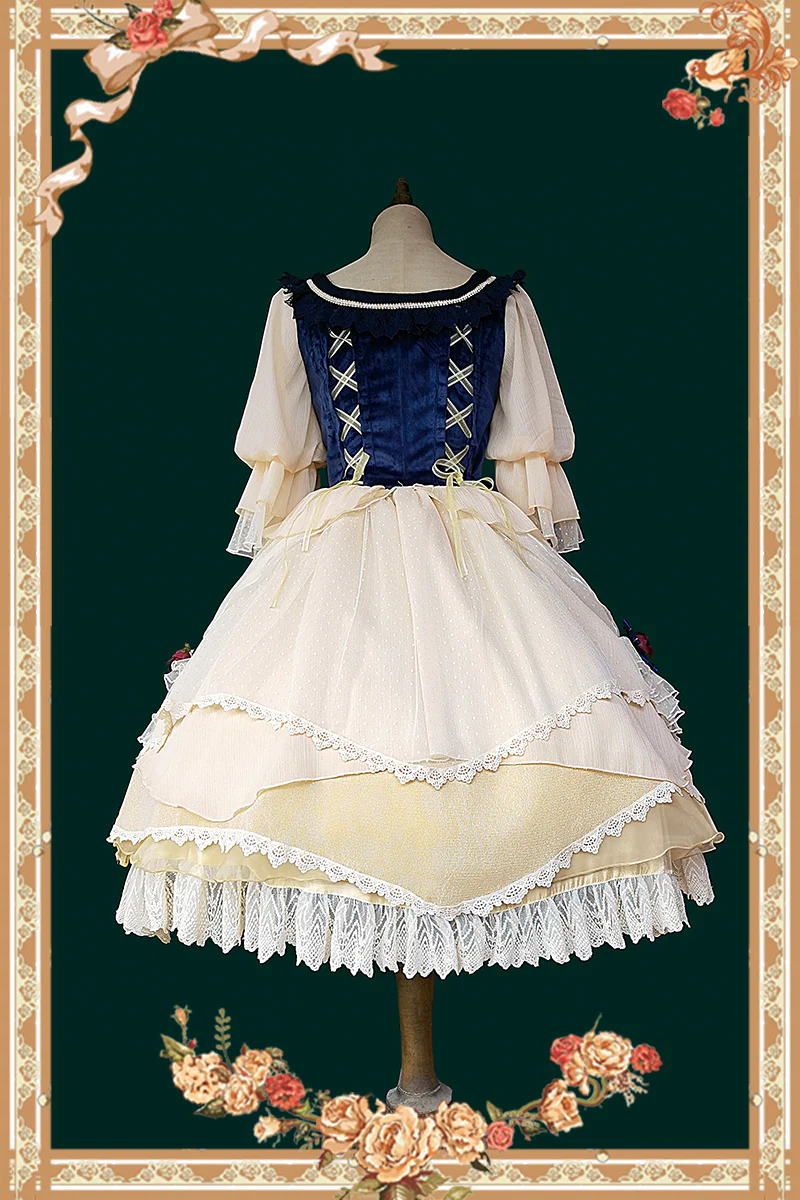 Snow White - Split Style Lolita OP Dress - Image 5