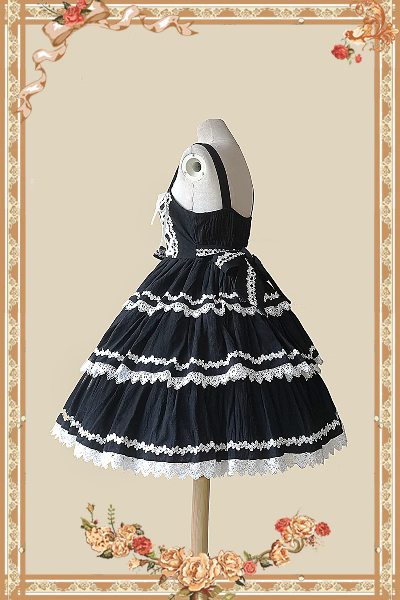 Cake Tree - Classic Lolita JSK Dress Tiered Lace Dress - Image 12