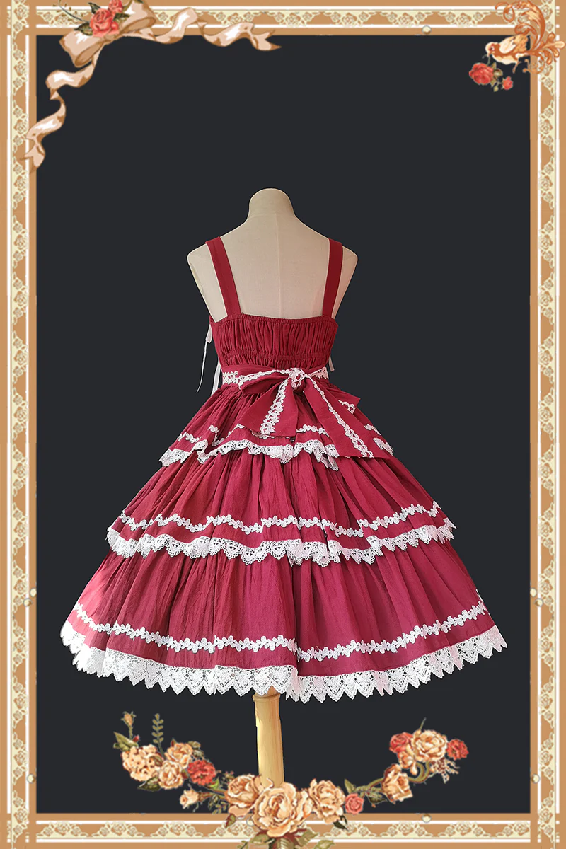 Cake Tree - Classic Lolita JSK Dress Tiered Lace Dress - Image 8