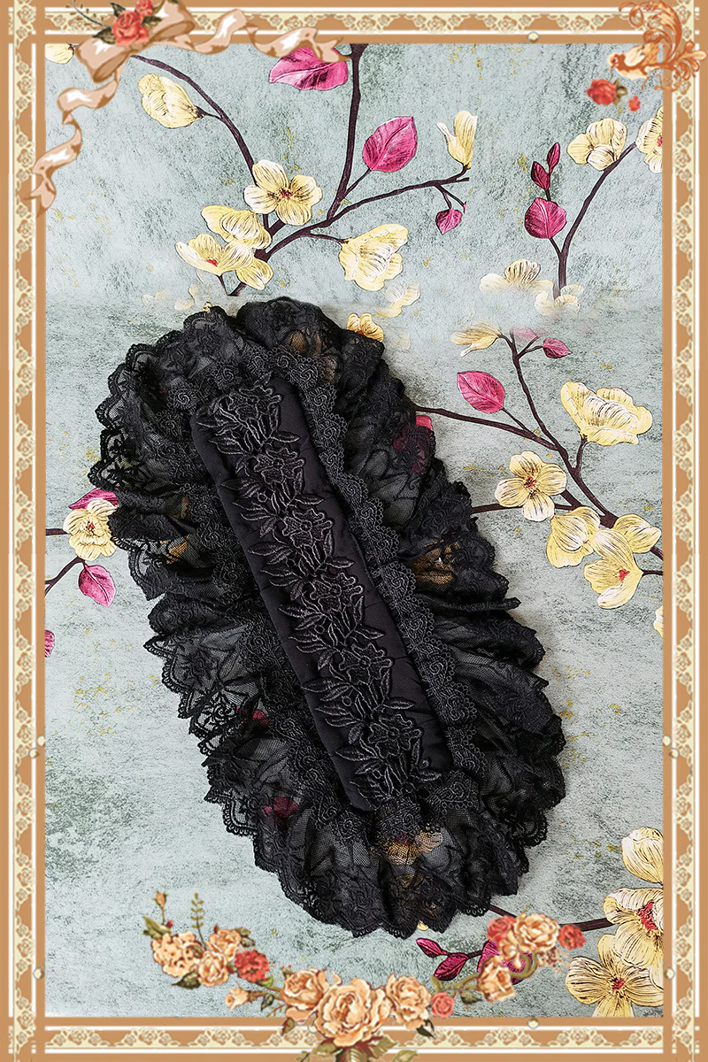 Vintage Doll Patchwork Sleeve Lolita OP - Image 12