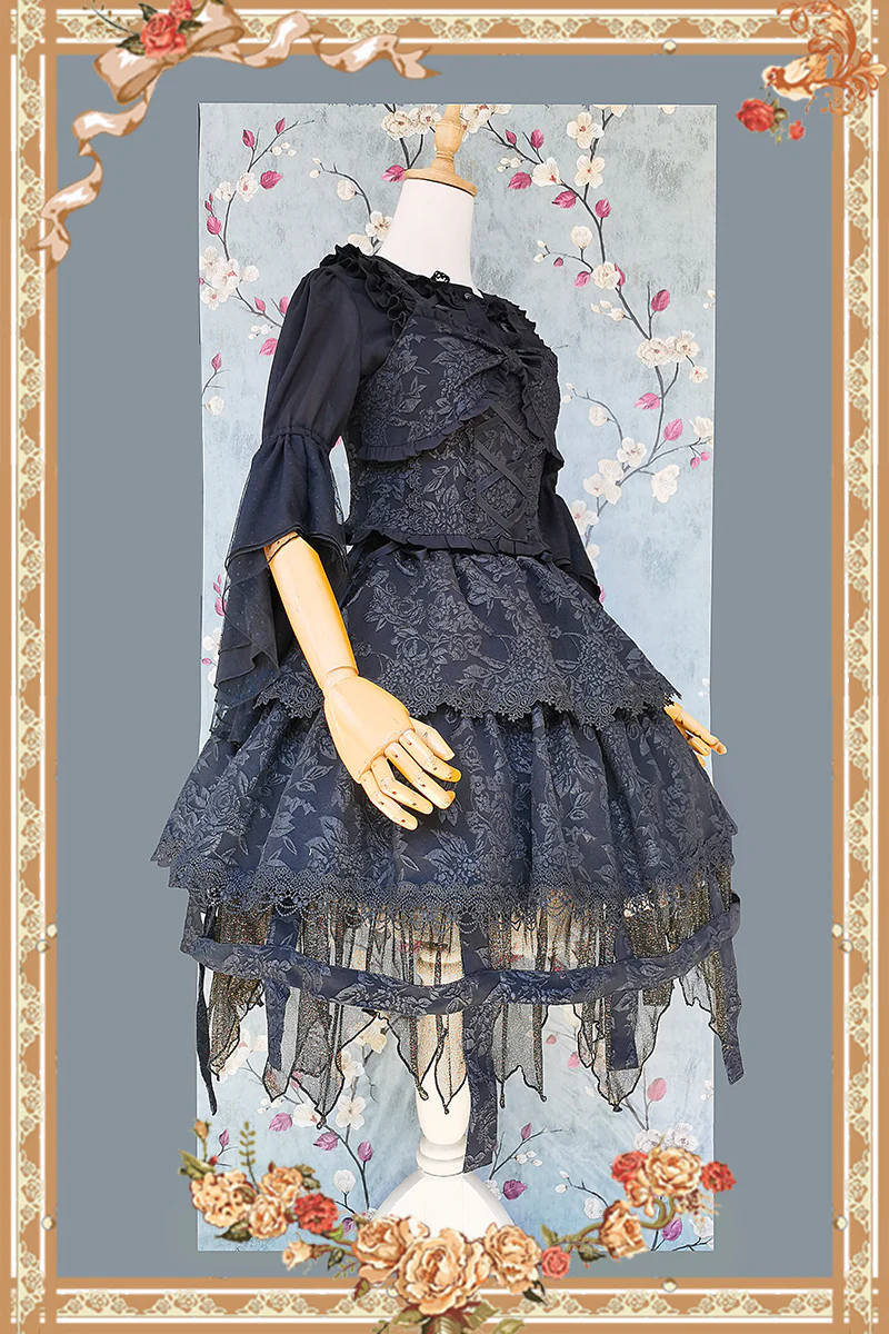 Witch's Apprentice - Gothic Lolita Split Type Black Suit - Image 17
