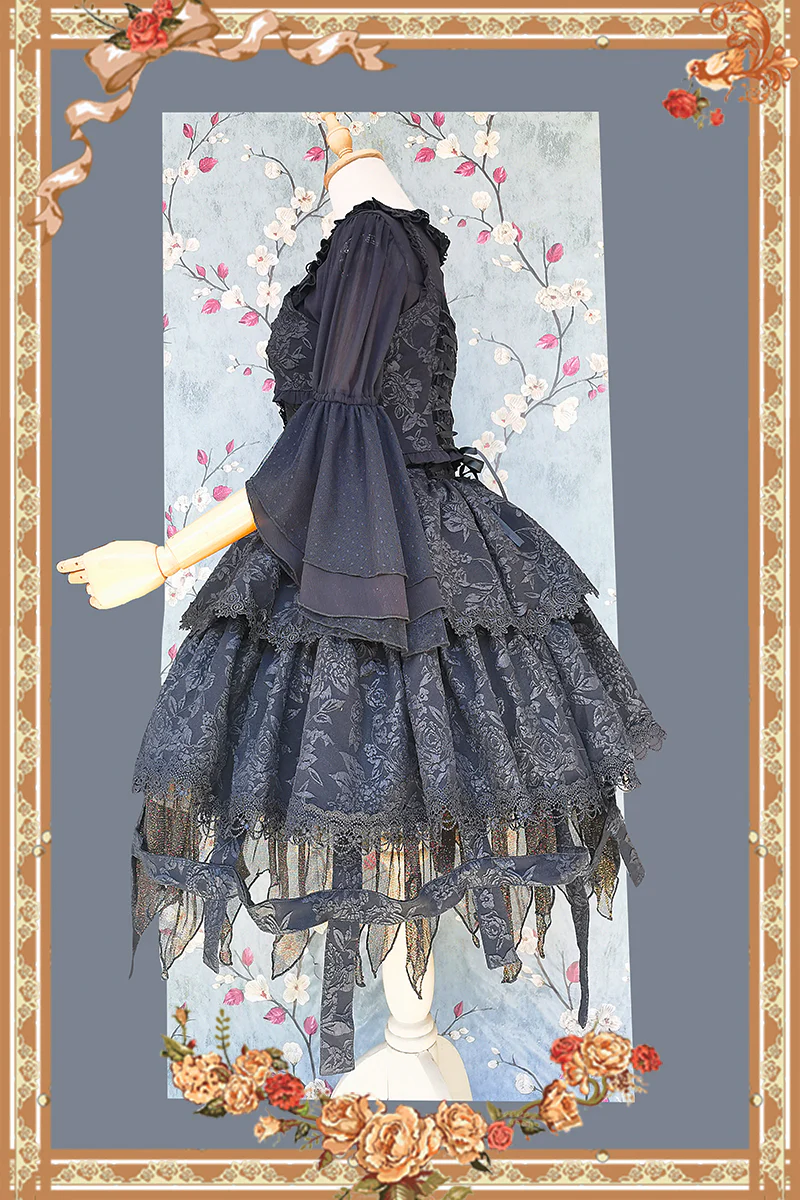 Witch's Apprentice - Gothic Lolita Split Type Black Suit - Image 18