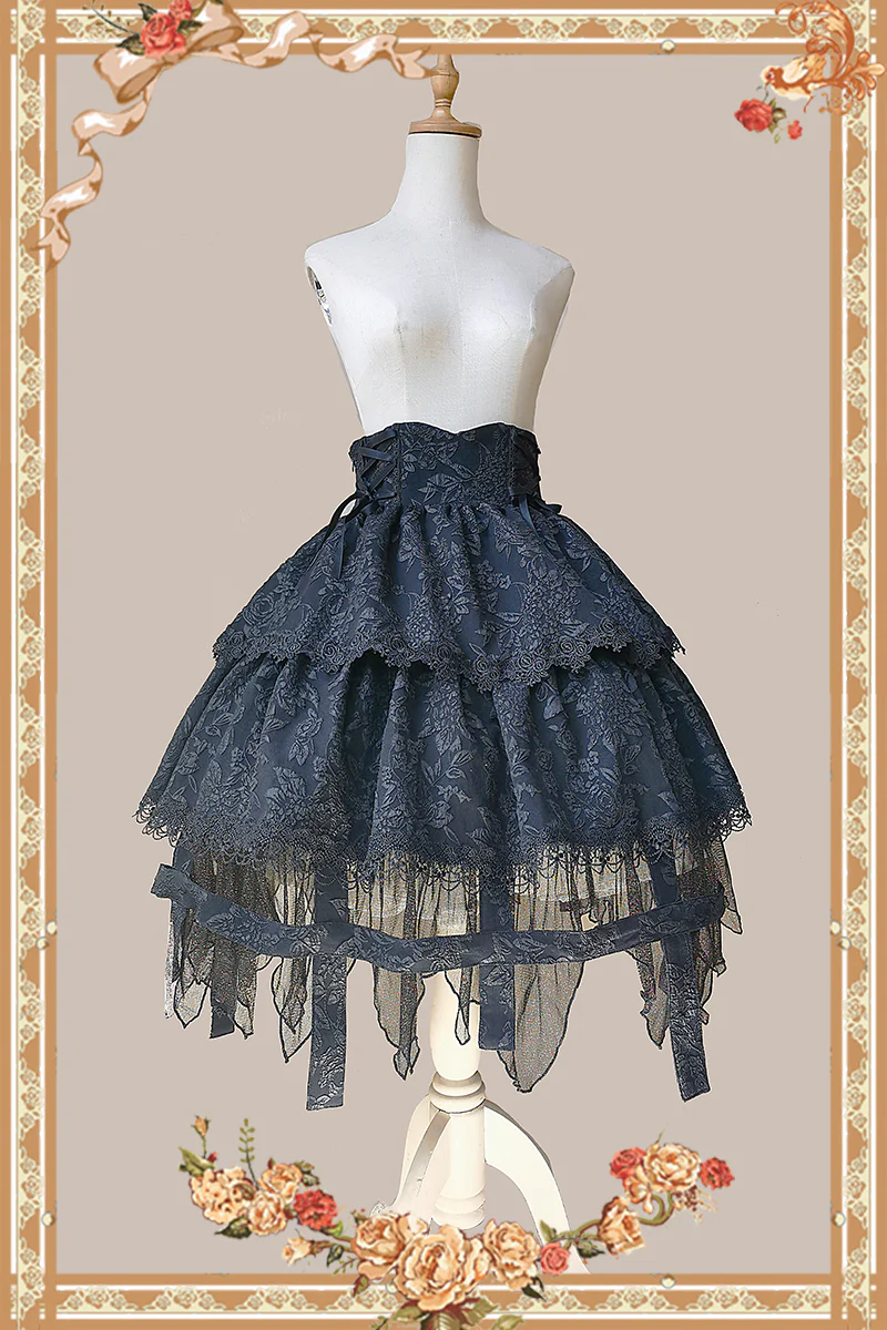 Witch's Apprentice - Gothic Lolita Split Type Black Suit - Image 26