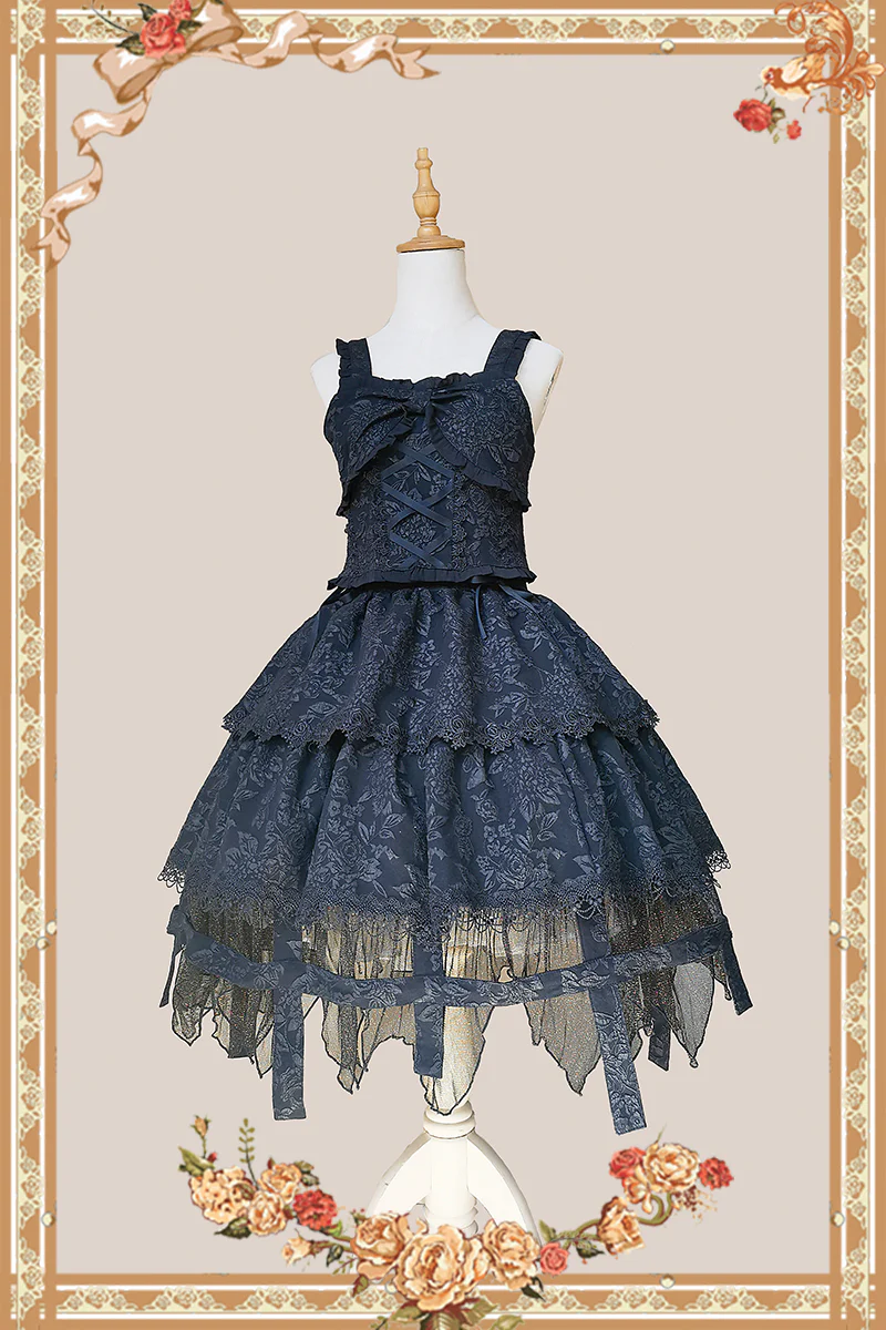 Witch's Apprentice - Gothic Lolita Split Type Black Suit - Image 27