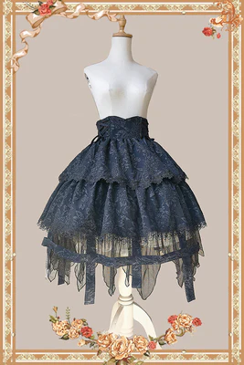 Witch's Apprentice - Gothic Lolita Split Type Black Suit - Image 6