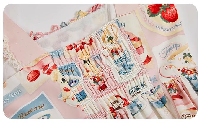 Summer Fairy - IP Collab Kawaii Lolita JSK Shirt Candy Box Hat - Image 20