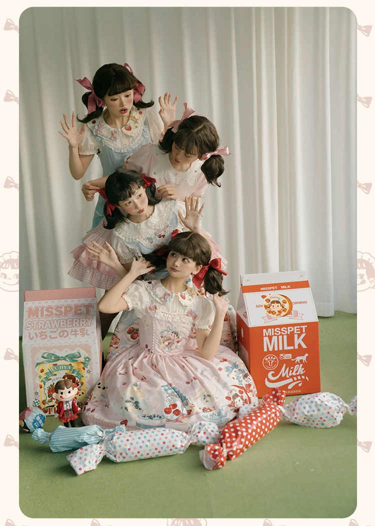 Summer Fairy - IP Collab Kawaii Lolita JSK Shirt Candy Box Hat - Image 3