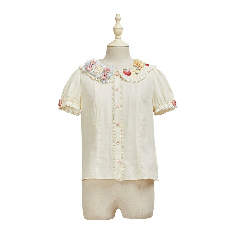 Summer Fairy - IP Collab Kawaii Lolita JSK Shirt Candy Box Hat - Image 34