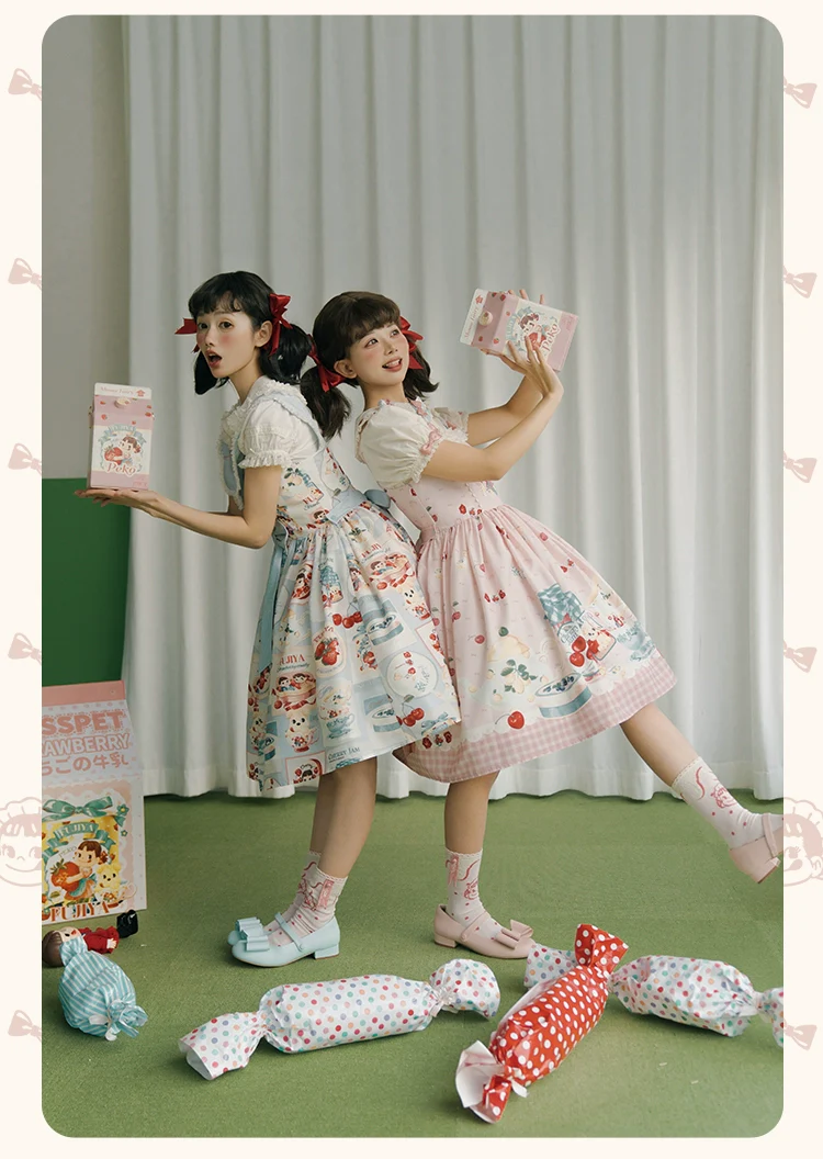 Summer Fairy - IP Collab Kawaii Lolita JSK Shirt Candy Box Hat - Image 4