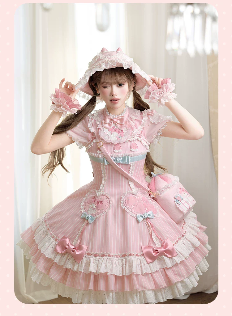 IP Collaboration Sweet Lolita Dress, Gorgeous OP & Slim JSK - Image 21