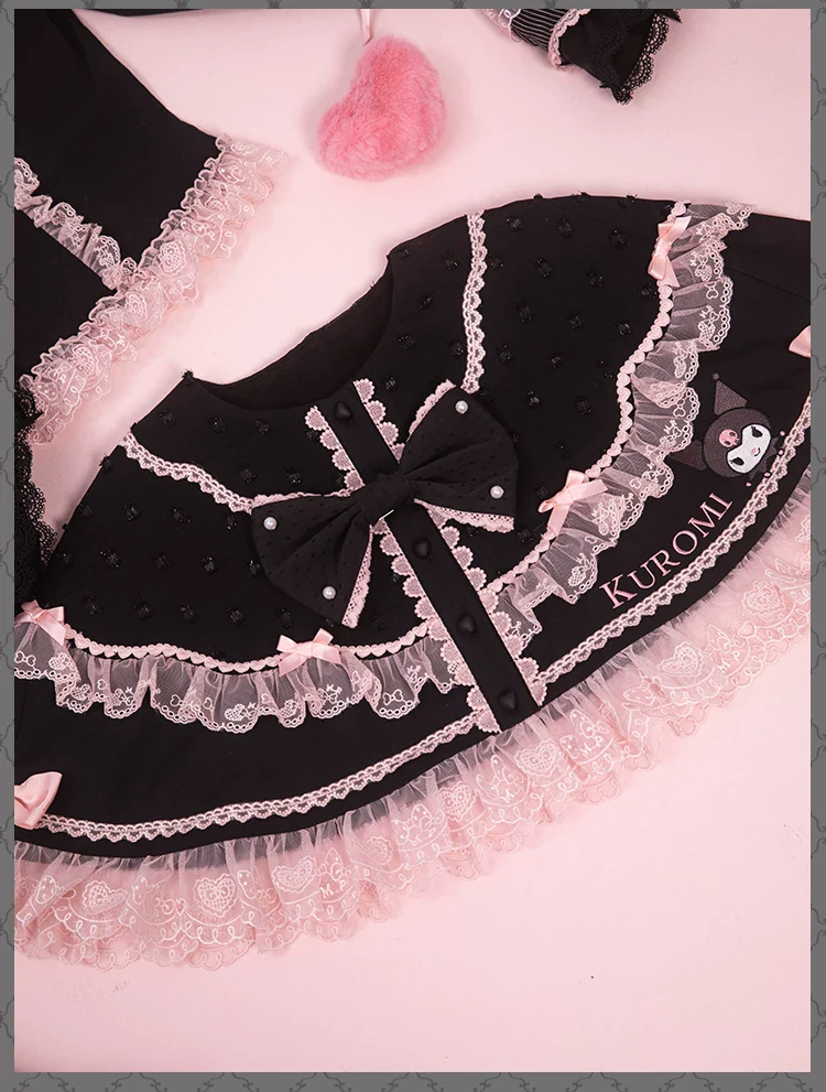 IP Collaboration Sweet Lolita JSK Dress Set,Kuromi Details - Image 14