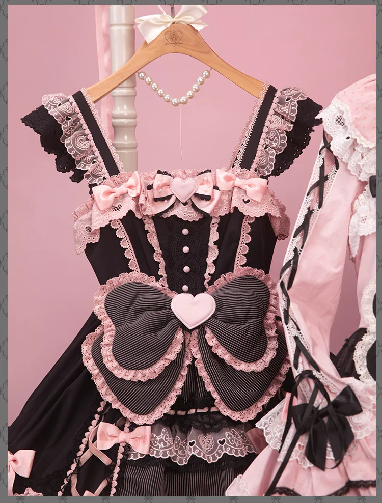 IP Collaboration Sweet Lolita JSK Dress Set,Kuromi Details - Image 16