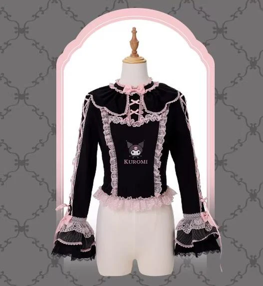 IP Collaboration Sweet Lolita JSK Dress Set,Kuromi Details - Image 18