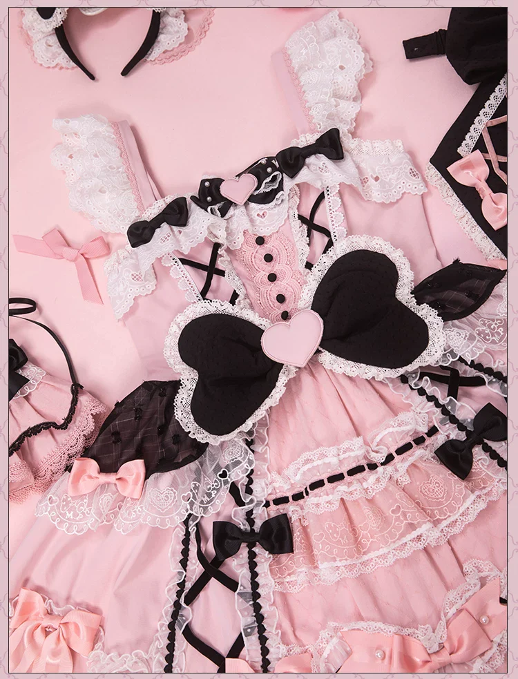 IP Collaboration Sweet Lolita JSK Dress Set, Melody Details - Image 10