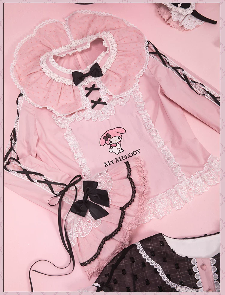 IP Collaboration Sweet Lolita JSK Dress Set, Melody Details - Image 11