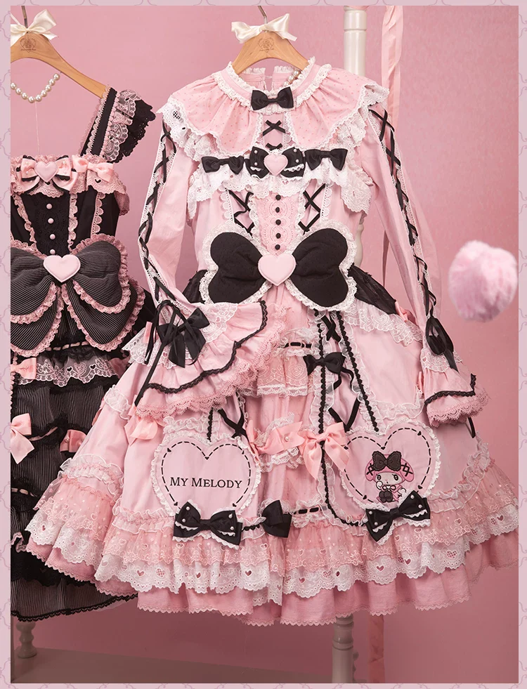IP Collaboration Sweet Lolita JSK Dress Set, Melody Details - Image 13